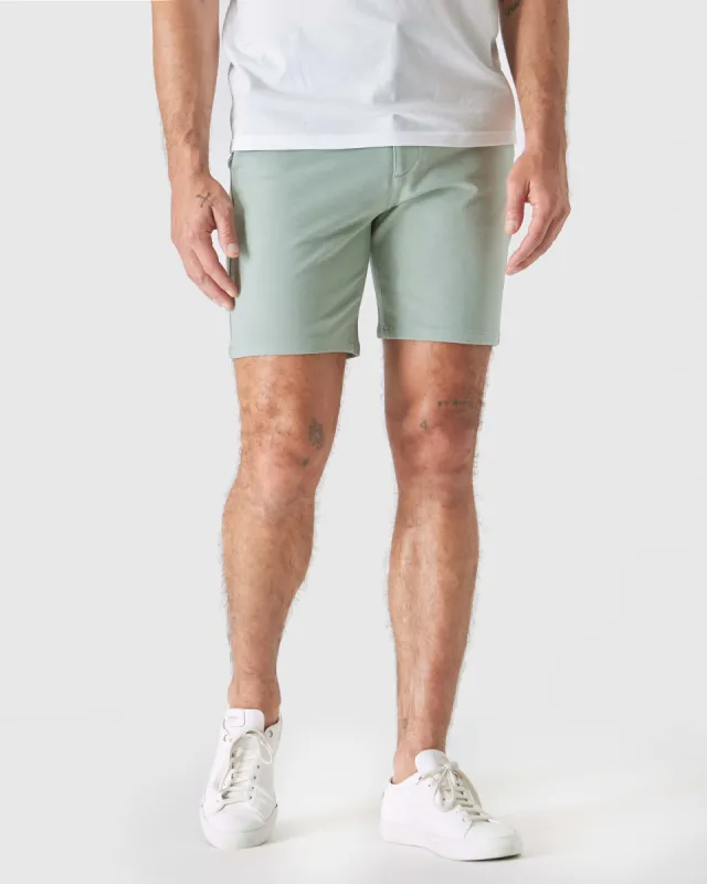 7" Slate Green Comfort Knit Chino Shorts sold by True Classic