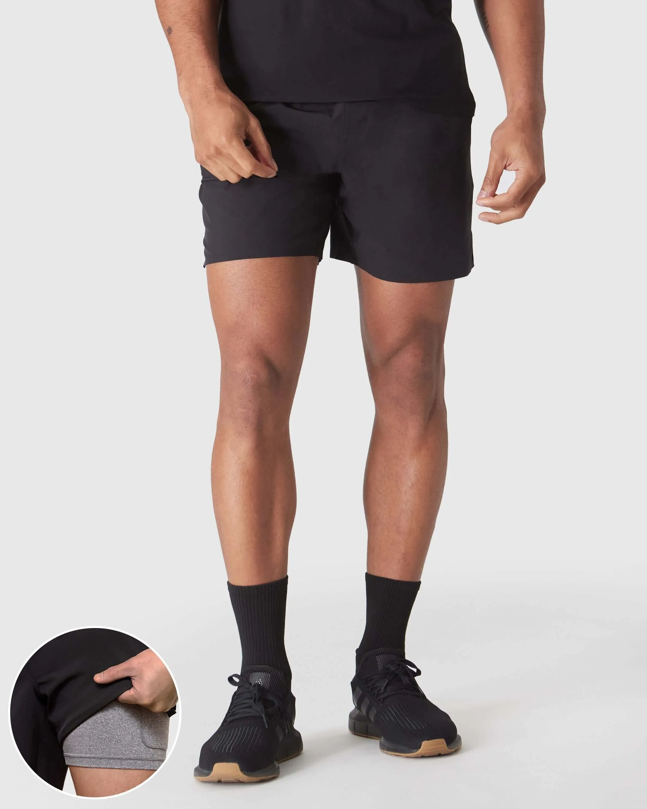 Black 2 In 1 Training Short sold by True Classic