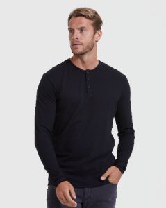 Dark Tones Long Sleeve Henley 3-Pack sold by True Classic