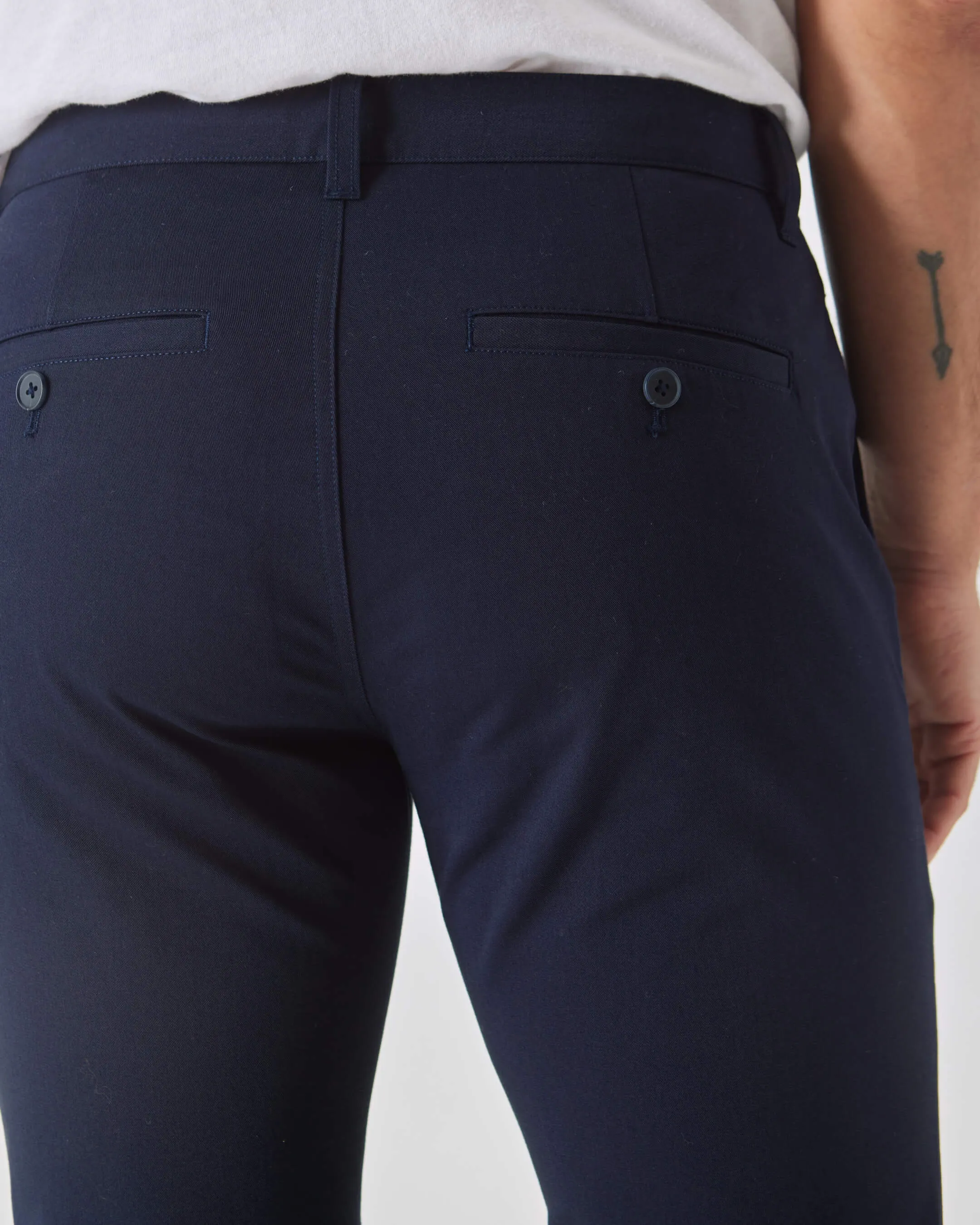 Navy Slim Twill Chino Pant sold by True Classic product image thumbnail 4