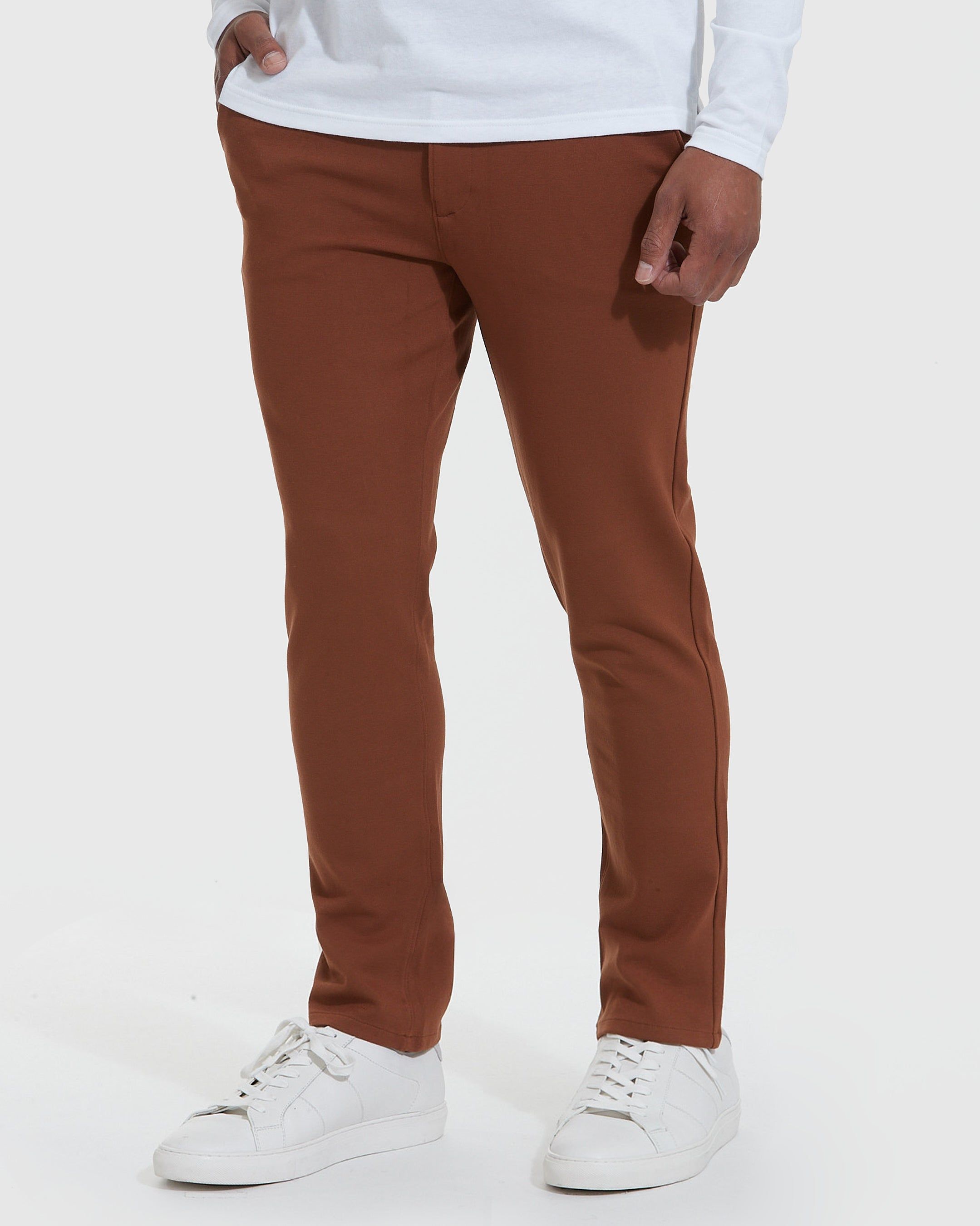 Suede Brown Comfort Chino Pant sold by True Classic product image thumbnail 3