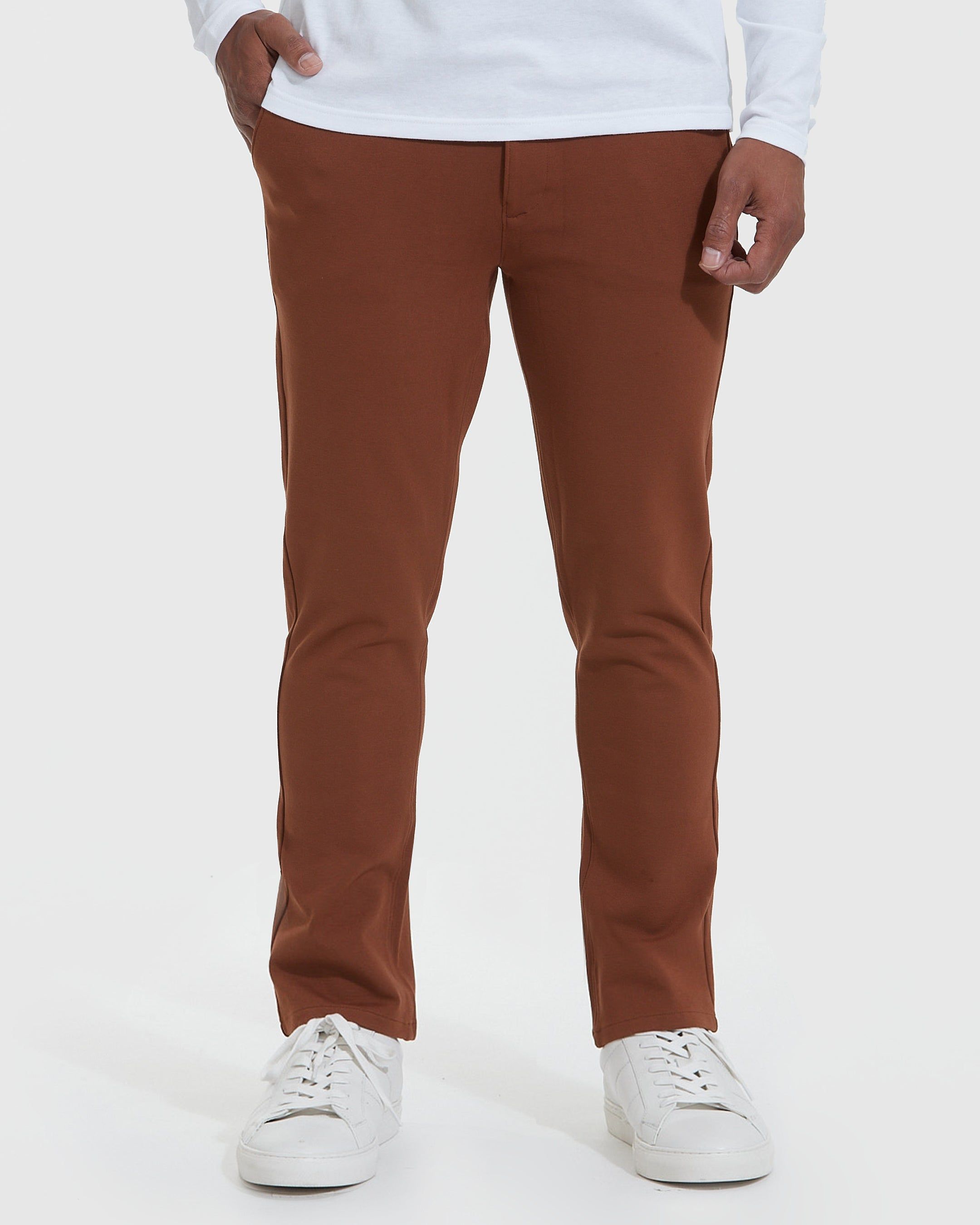 Suede Brown Comfort Chino Pant sold by True Classic