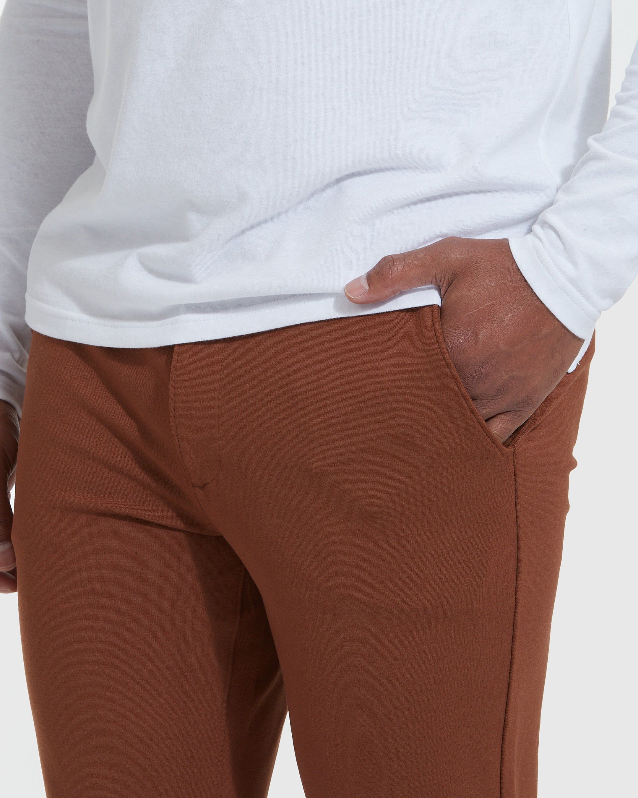Suede Brown Comfort Chino Pant sold by True Classic product image thumbnail 5