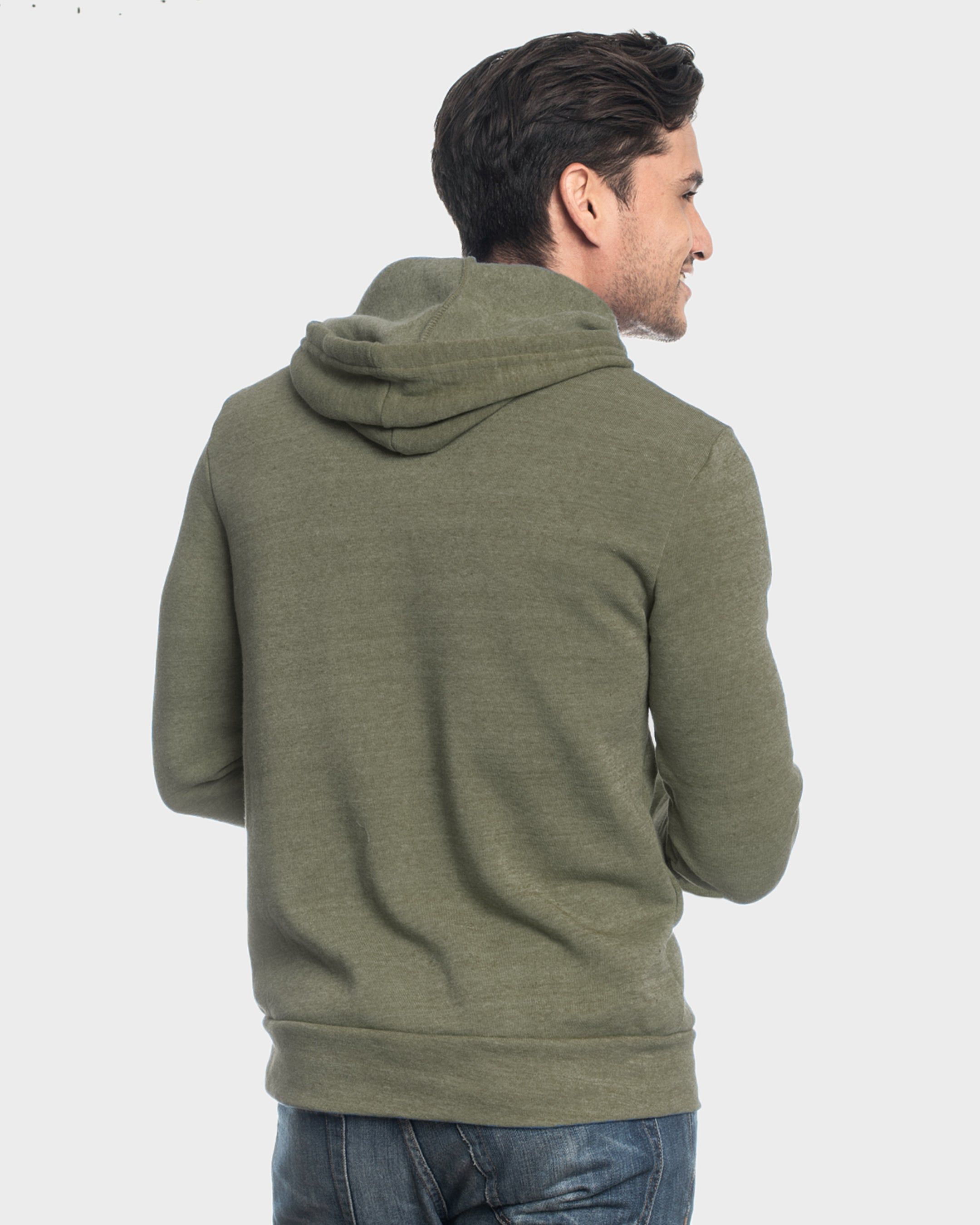 Military Green Fleece Pull Over Hoodie sold by True Classic product image thumbnail 3