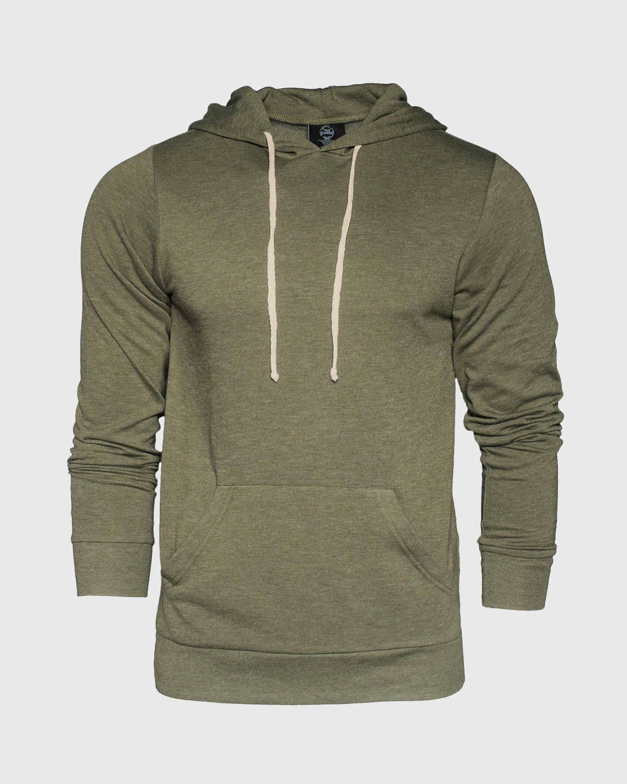 Military Green Fleece Pull Over Hoodie sold by True Classic product image thumbnail 2