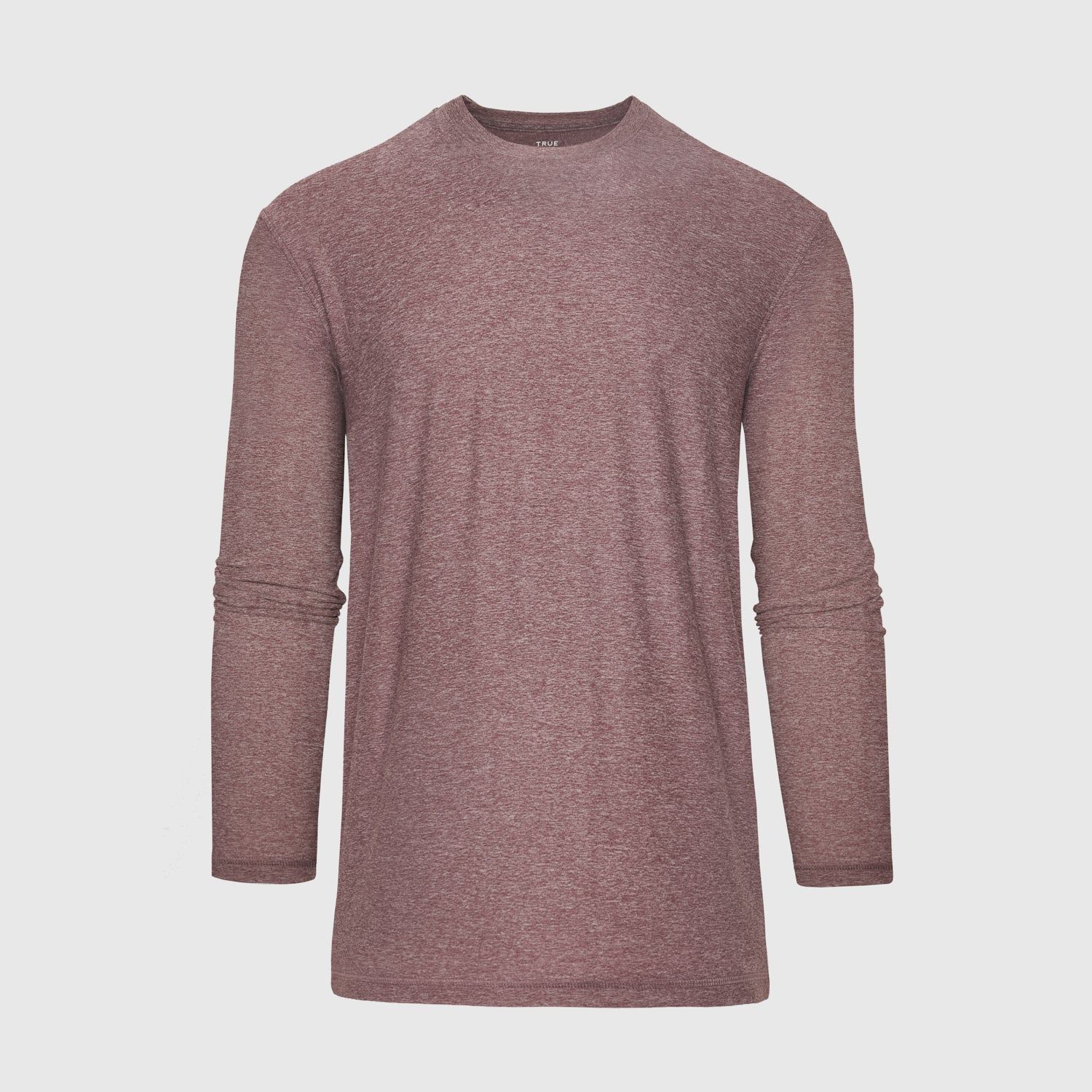 Heather Burgundy Active Long Sleeve Crew Neck sold by True Classic product image thumbnail 2
