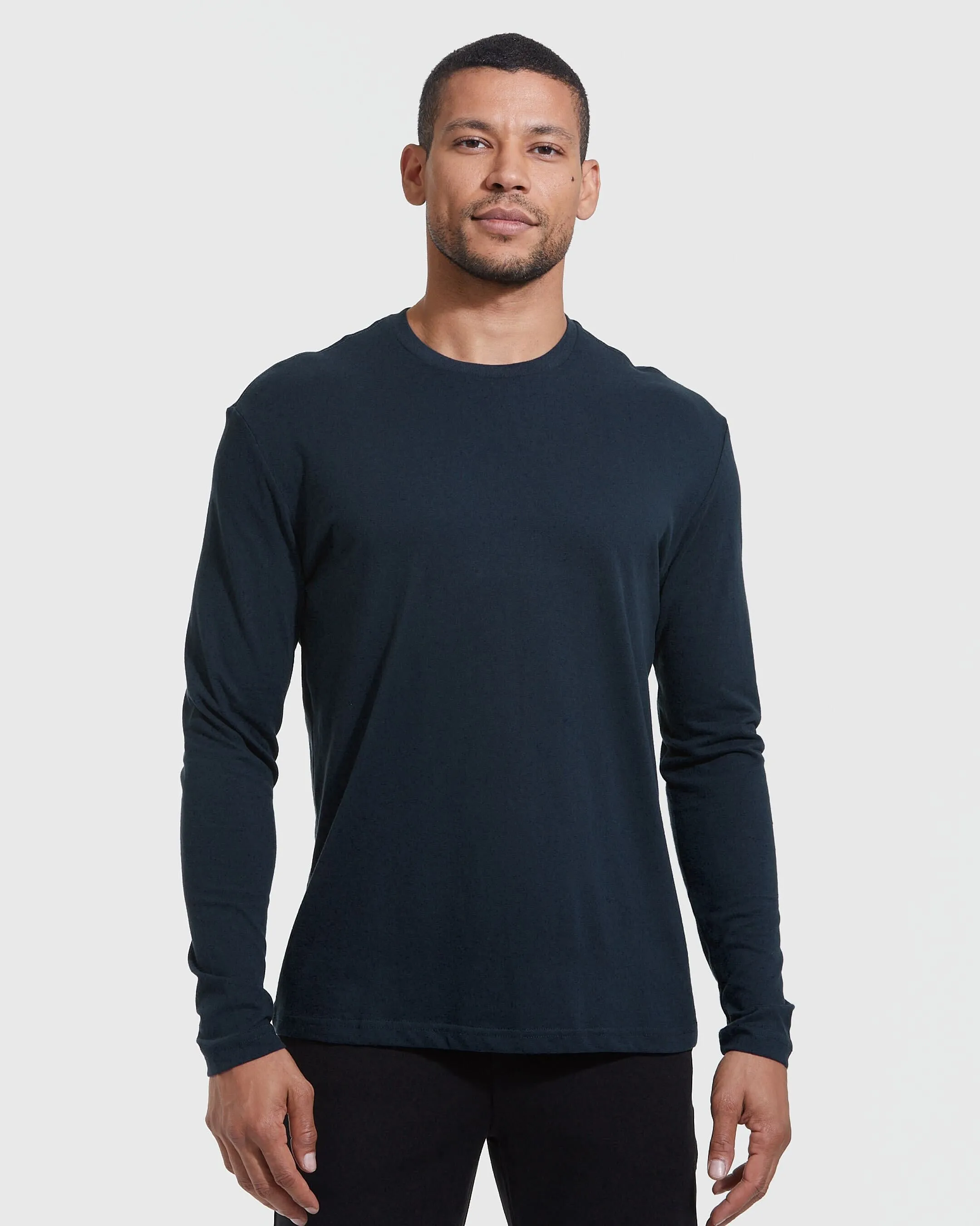 Navy Classic Long Sleeve Crew Neck sold by True Classic