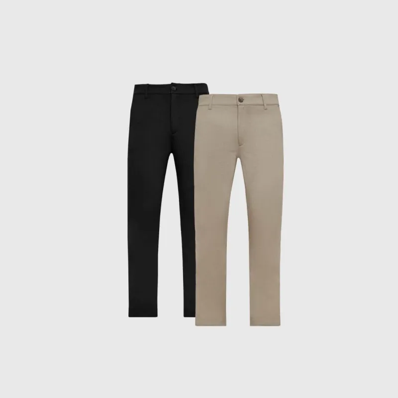 The Everyday Slim Comfort Knit Chino Pant 2-Pack sold by True Classic