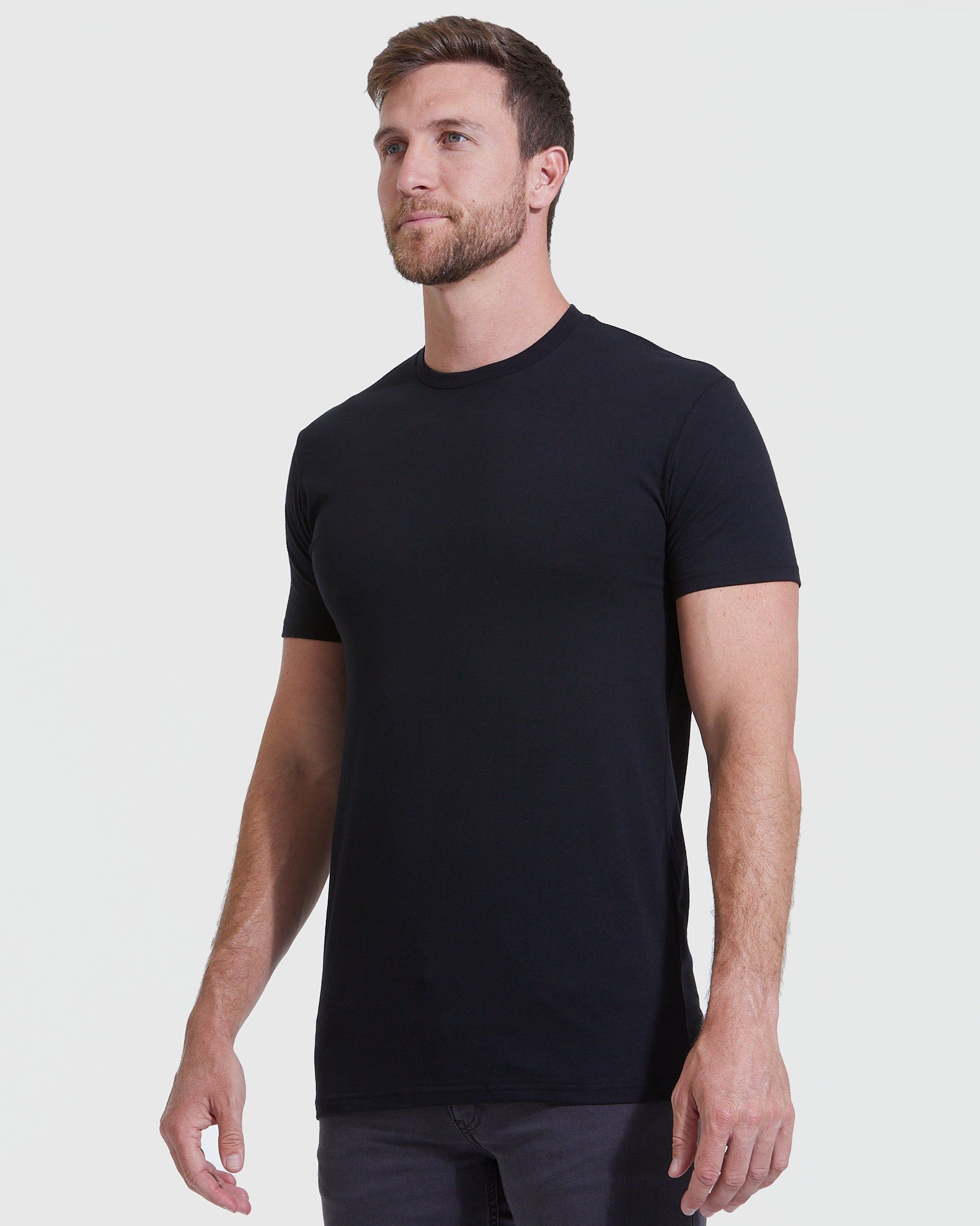 Tall Round Hem Crew Neck T-Shirt Core 3-Pack sold by True Classic product image thumbnail 3