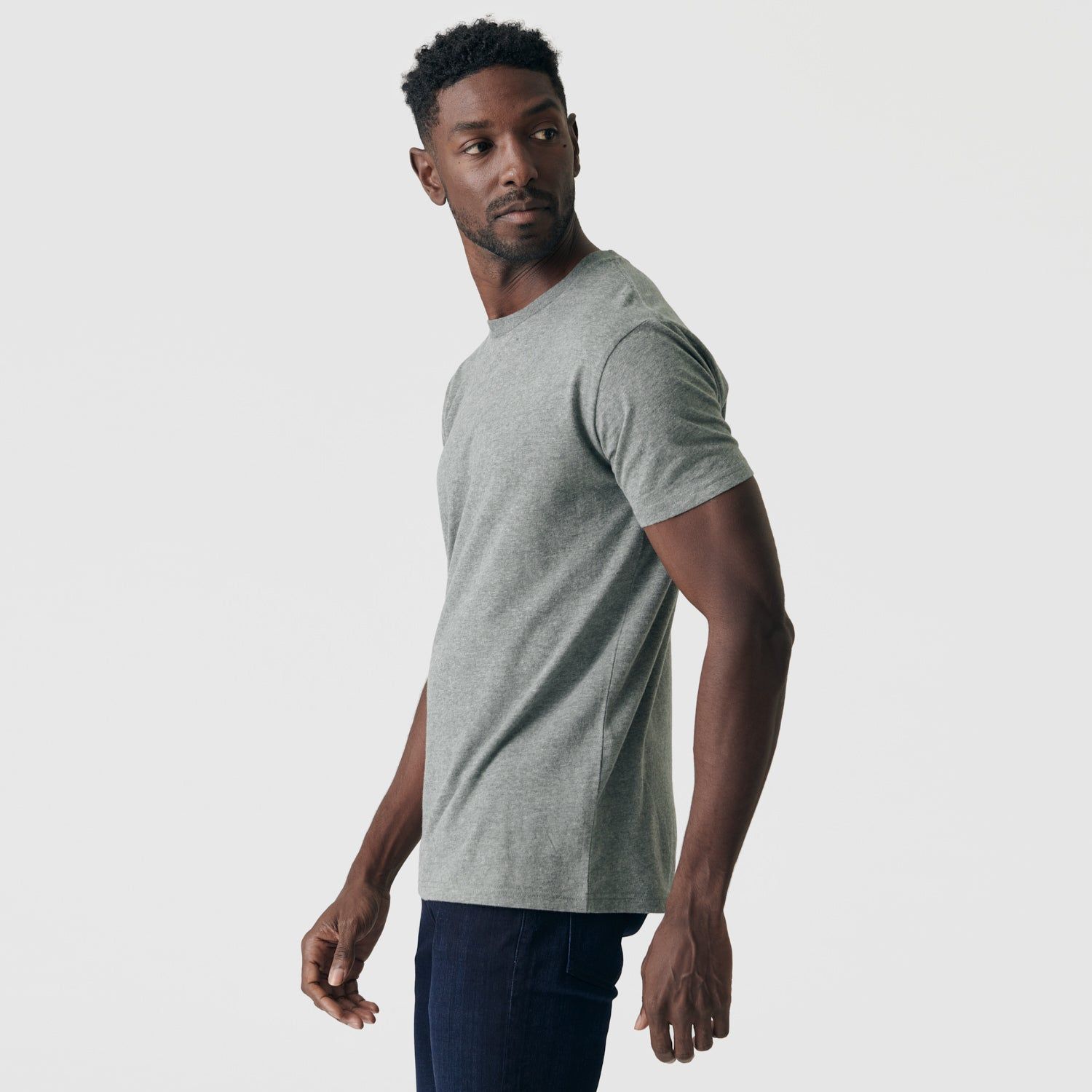 Heather Hunter Green Crew Neck sold by True Classic product image thumbnail 4