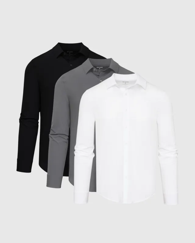 Core Color Lightweight Dress Shirt 3-Pack sold by True Classic