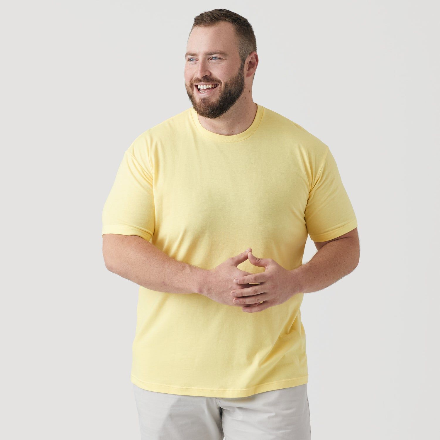 Mellow Yellow Crew Neck T-Shirt sold by True Classic product image thumbnail 5
