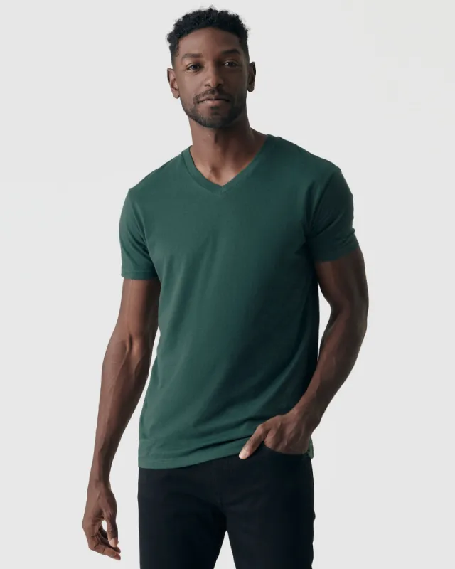 Forest Green V-Neck Tee sold by True Classic