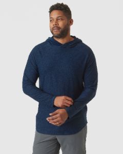 Deep Sea Blue Heather Active Hoodie sold by True Classic