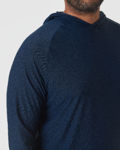 Deep Sea Blue Heather Active Hoodie sold by True Classic