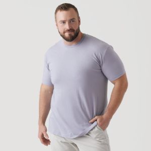 Lilac Gray Short Sleeve Crew Neck Tee sold by True Classic