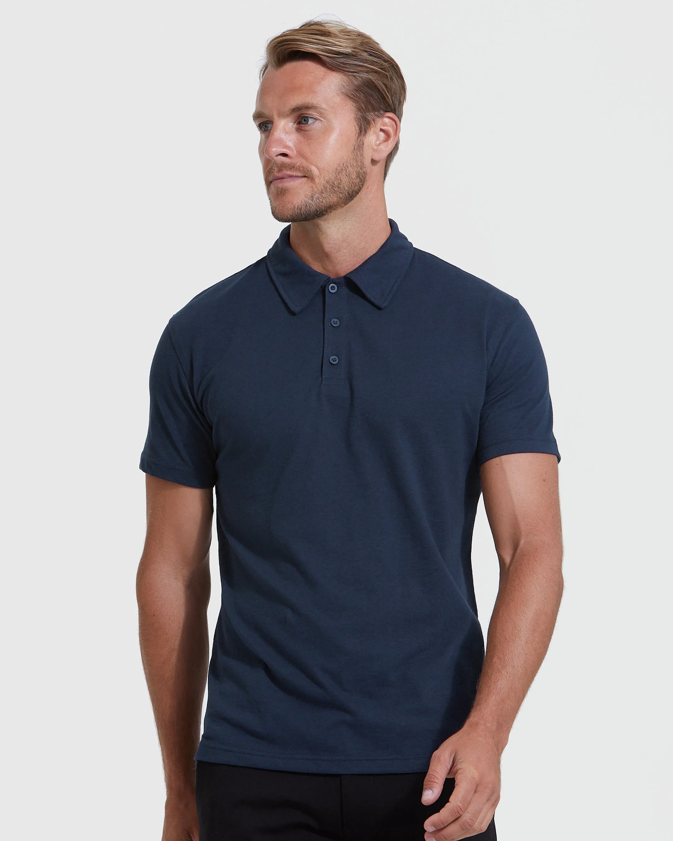 All Navy Short Sleeve Polo 5-Pack sold by True Classic product image thumbnail 2