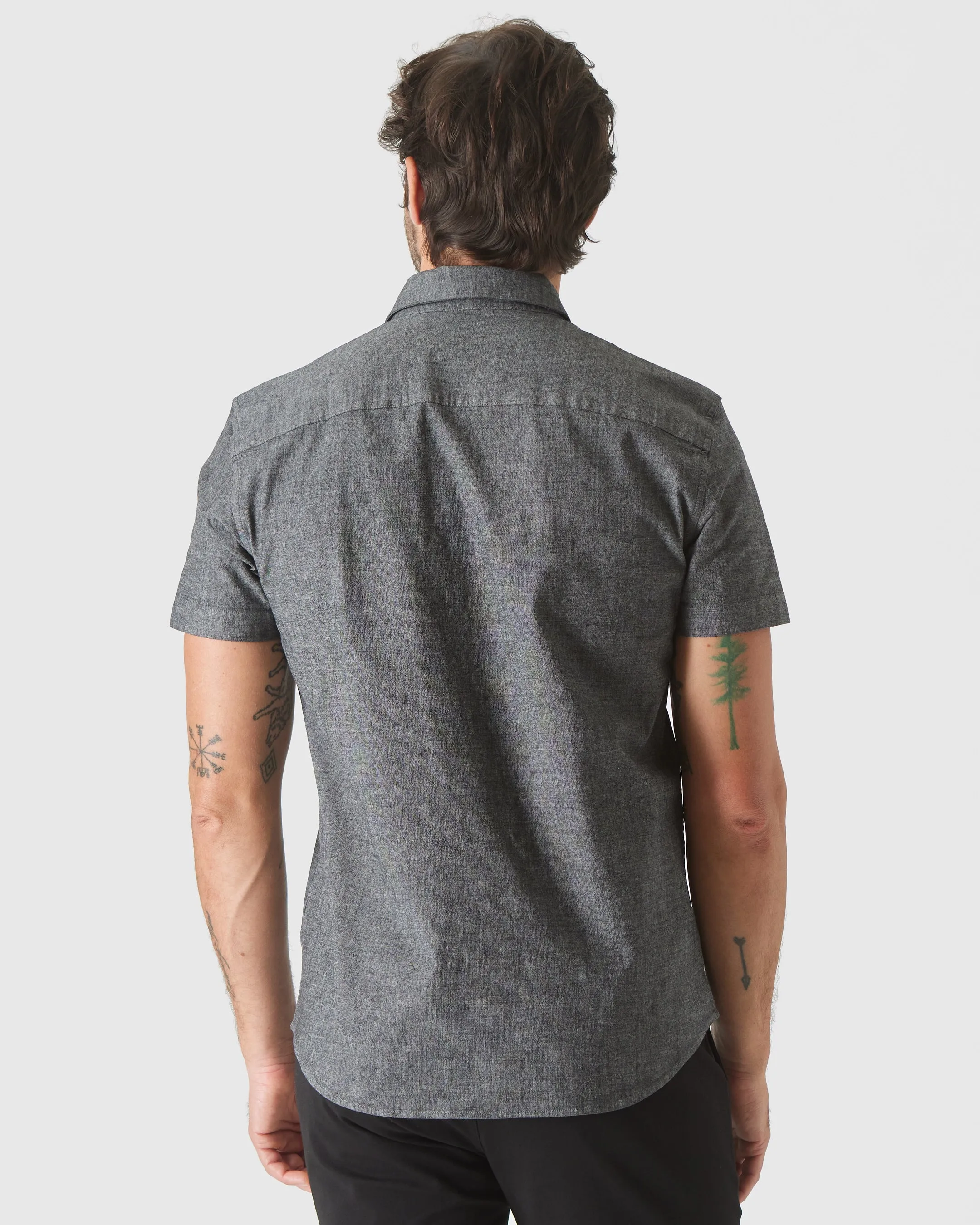 Short Sleeve Stretch Chambray Shirt 3-Pack sold by True Classic product image thumbnail 3