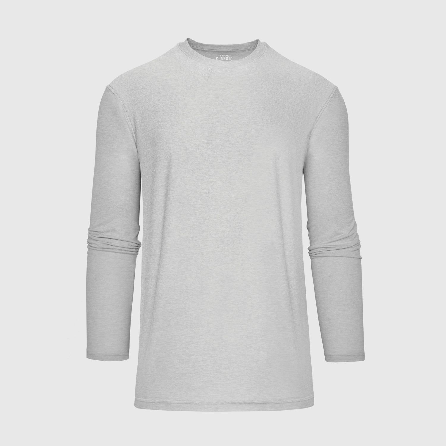 Heather Light Gray Active Long Sleeve Crew Neck sold by True Classic product image thumbnail 2