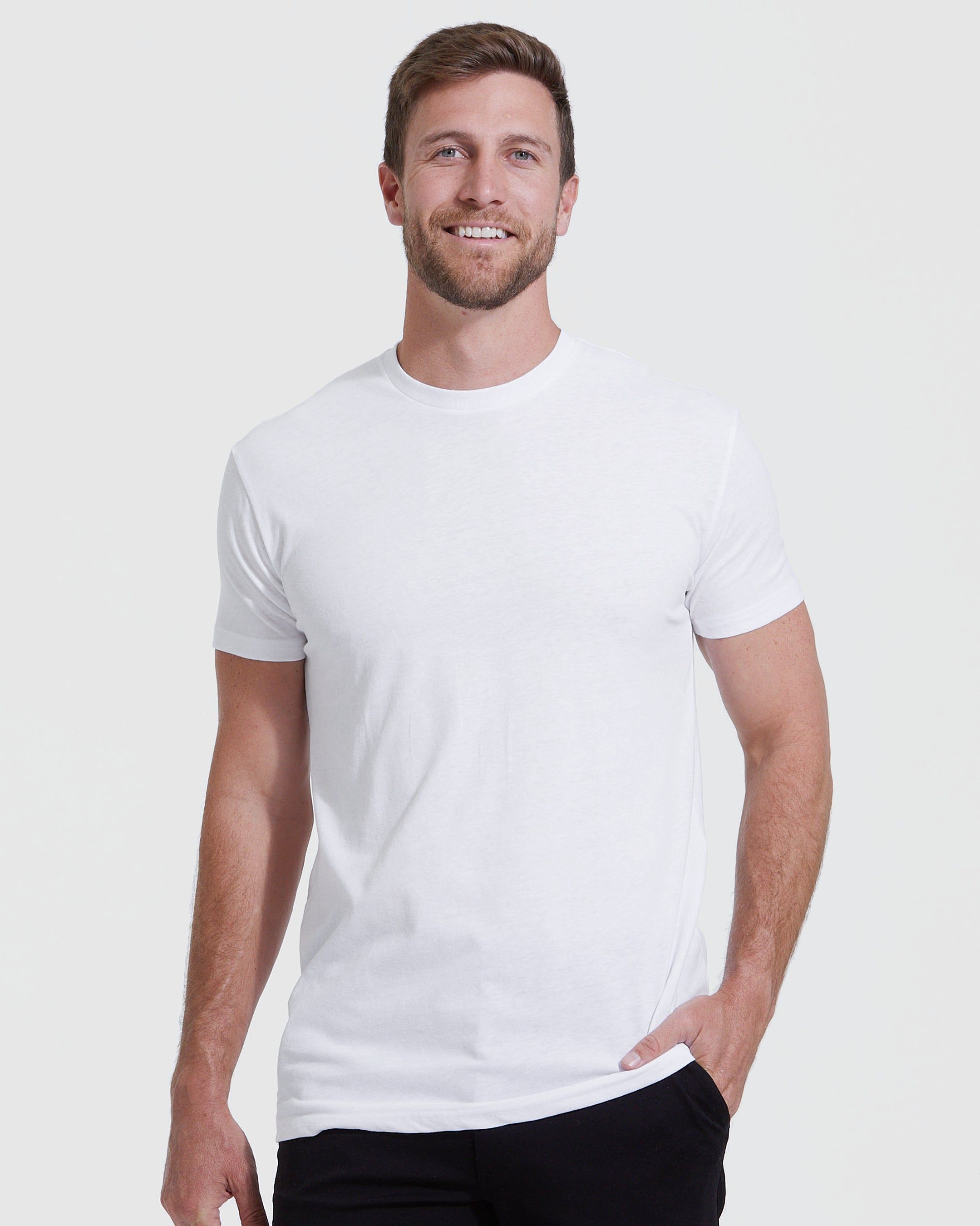 The Tall Round Hem Crew Neck T-Shirt Staple 6-Pack sold by True Classic product image thumbnail 2