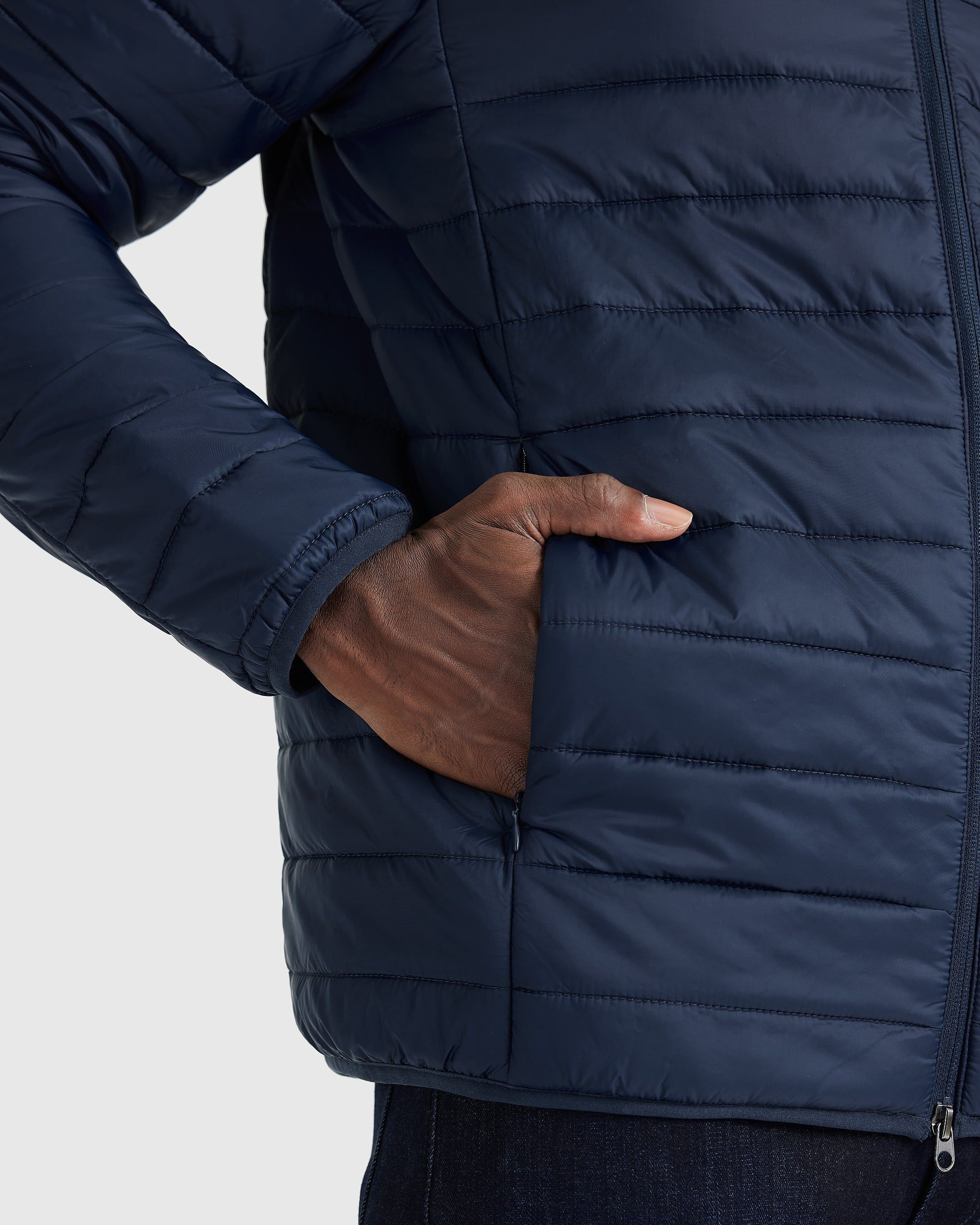 Navy Puffer Jacket sold by True Classic product image thumbnail 5