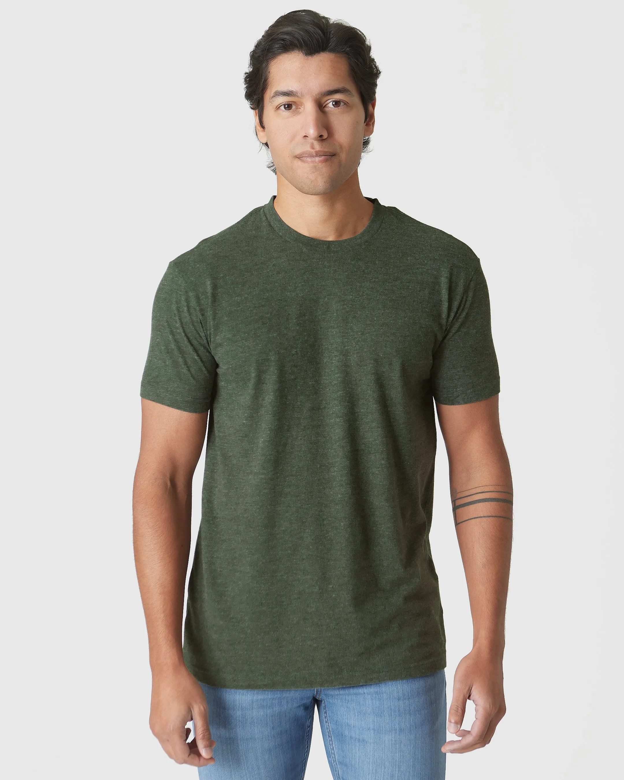 Racing Green Heather Classic Crew sold by True Classic