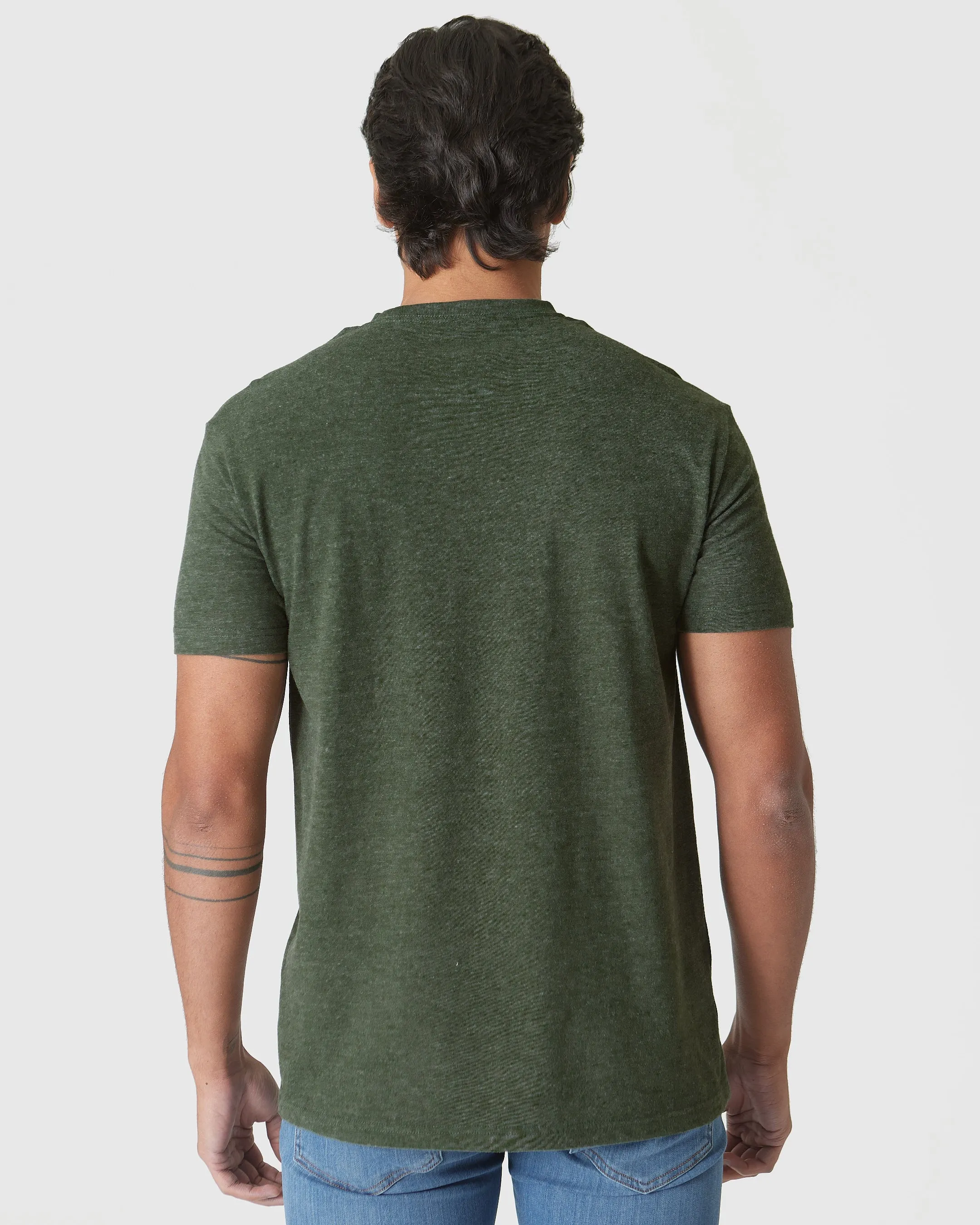 Racing Green Heather Classic Crew sold by True Classic product image thumbnail 3