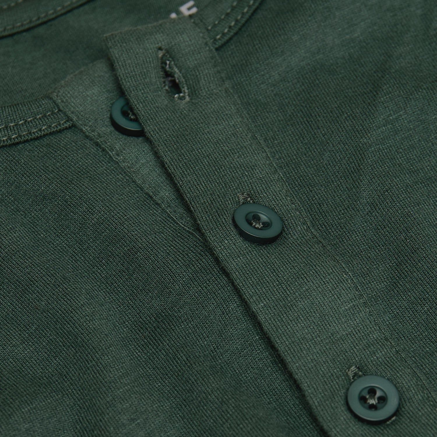 Hunter Green Long Sleeve Henley sold by True Classic product image thumbnail 5