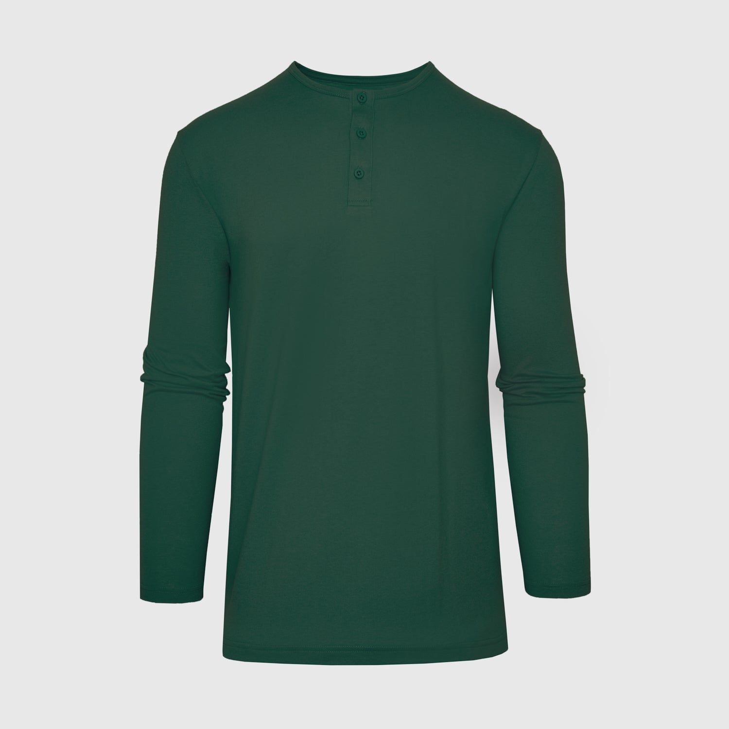 Hunter Green Long Sleeve Henley sold by True Classic product image thumbnail 2