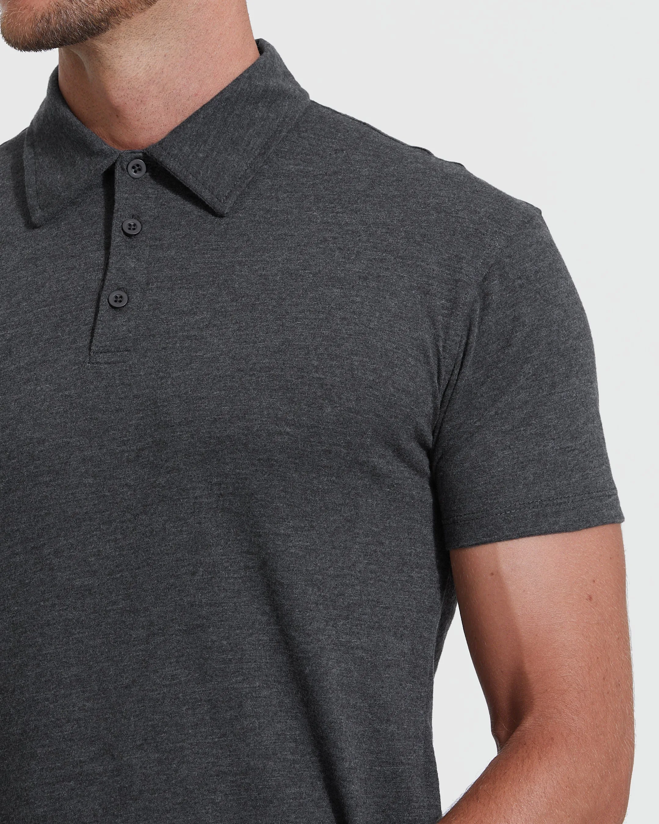 Charcoal Heather Gray Classic Polo sold by True Classic product image thumbnail 5