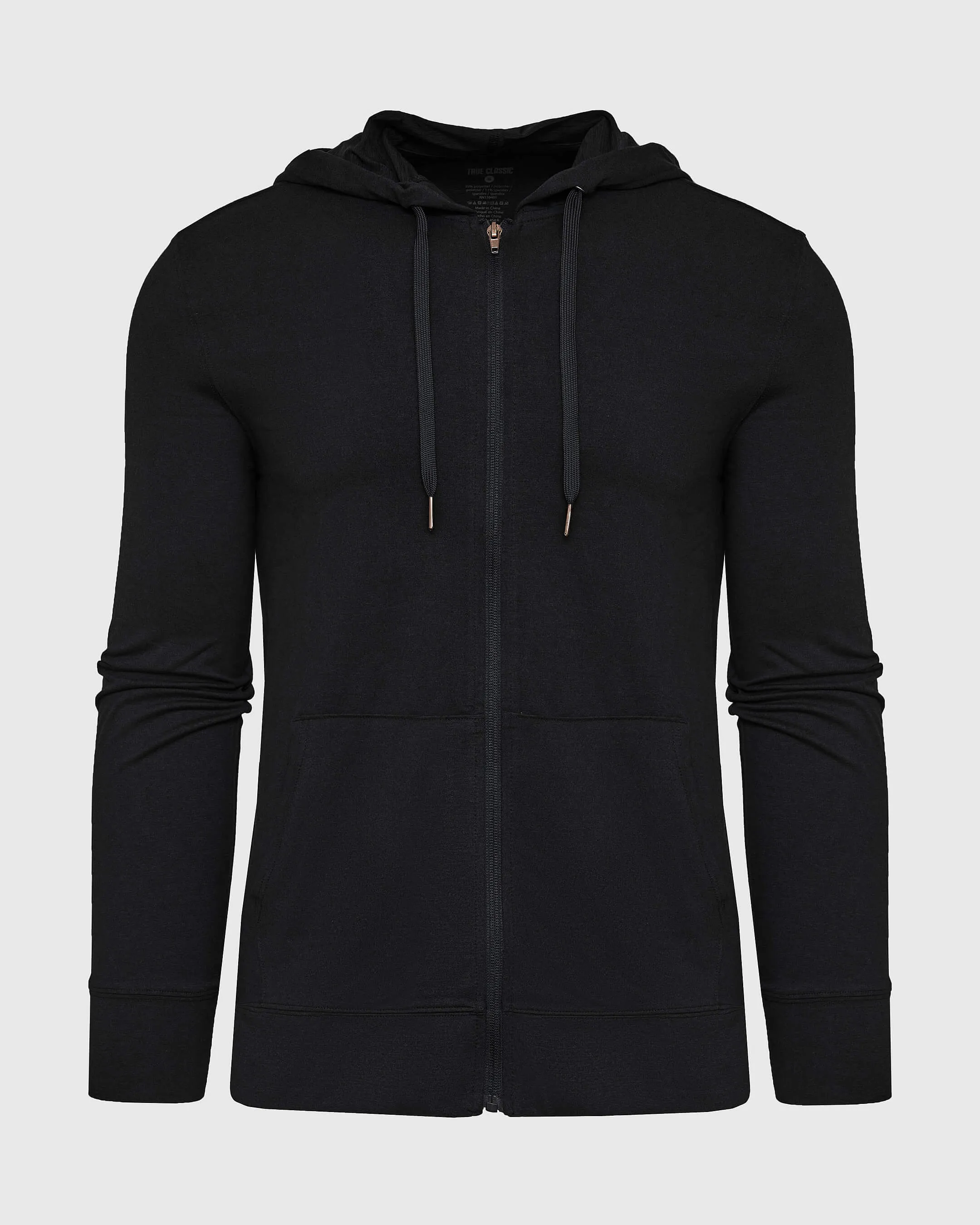 Black Active Comfort Full Zip Hoodie sold by True Classic product image thumbnail 2
