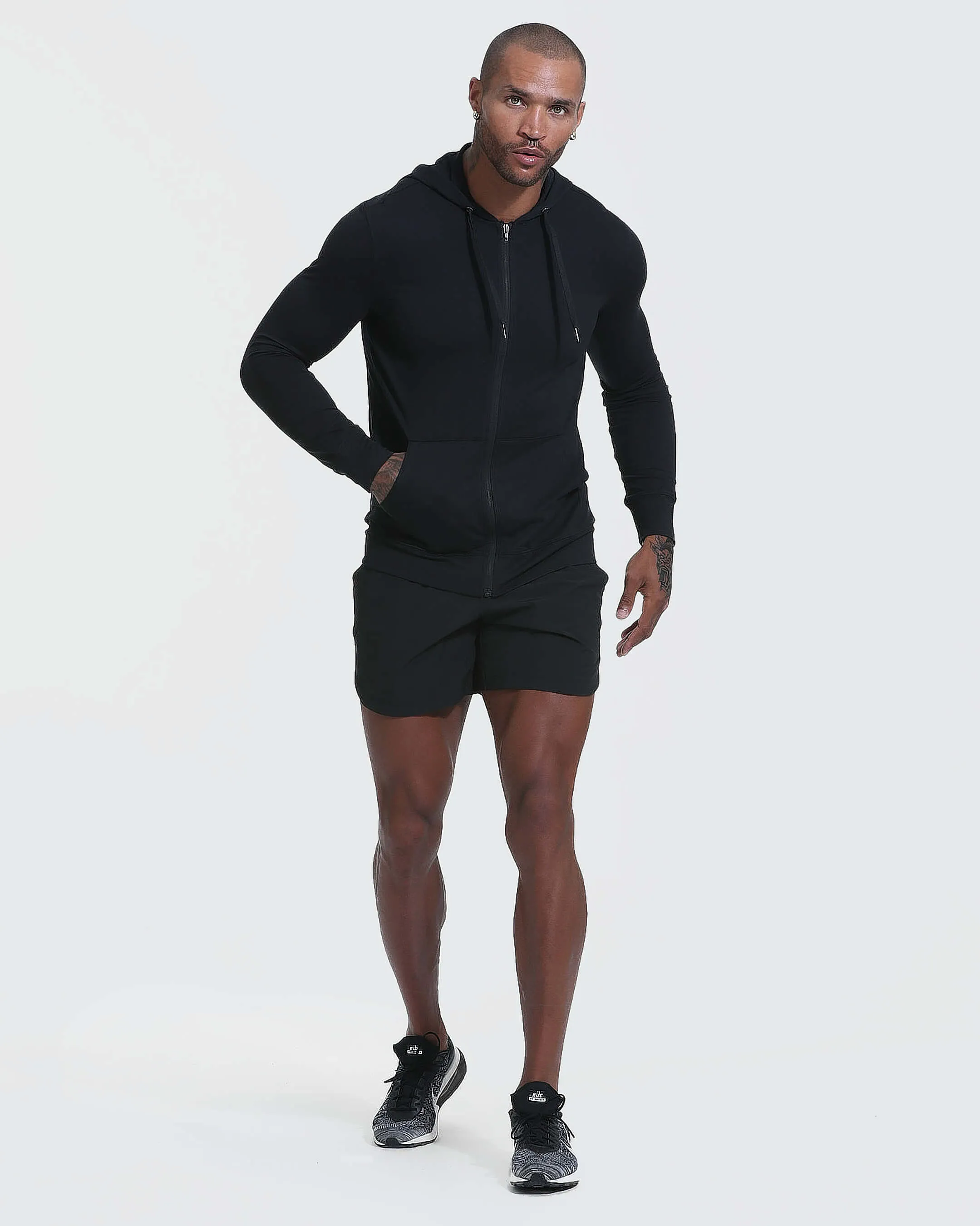 Black Active Comfort Full Zip Hoodie sold by True Classic product image thumbnail 5
