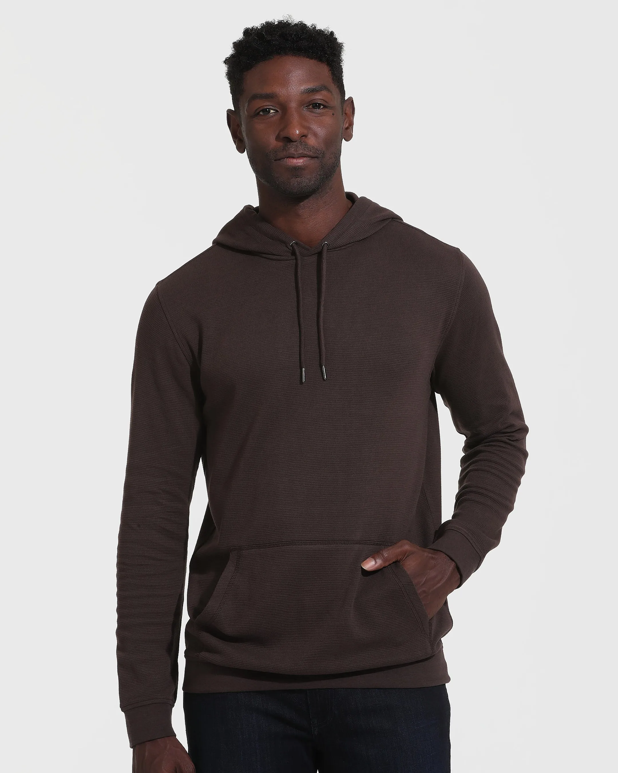 Dark Oak Waffle Hoodie sold by True Classic