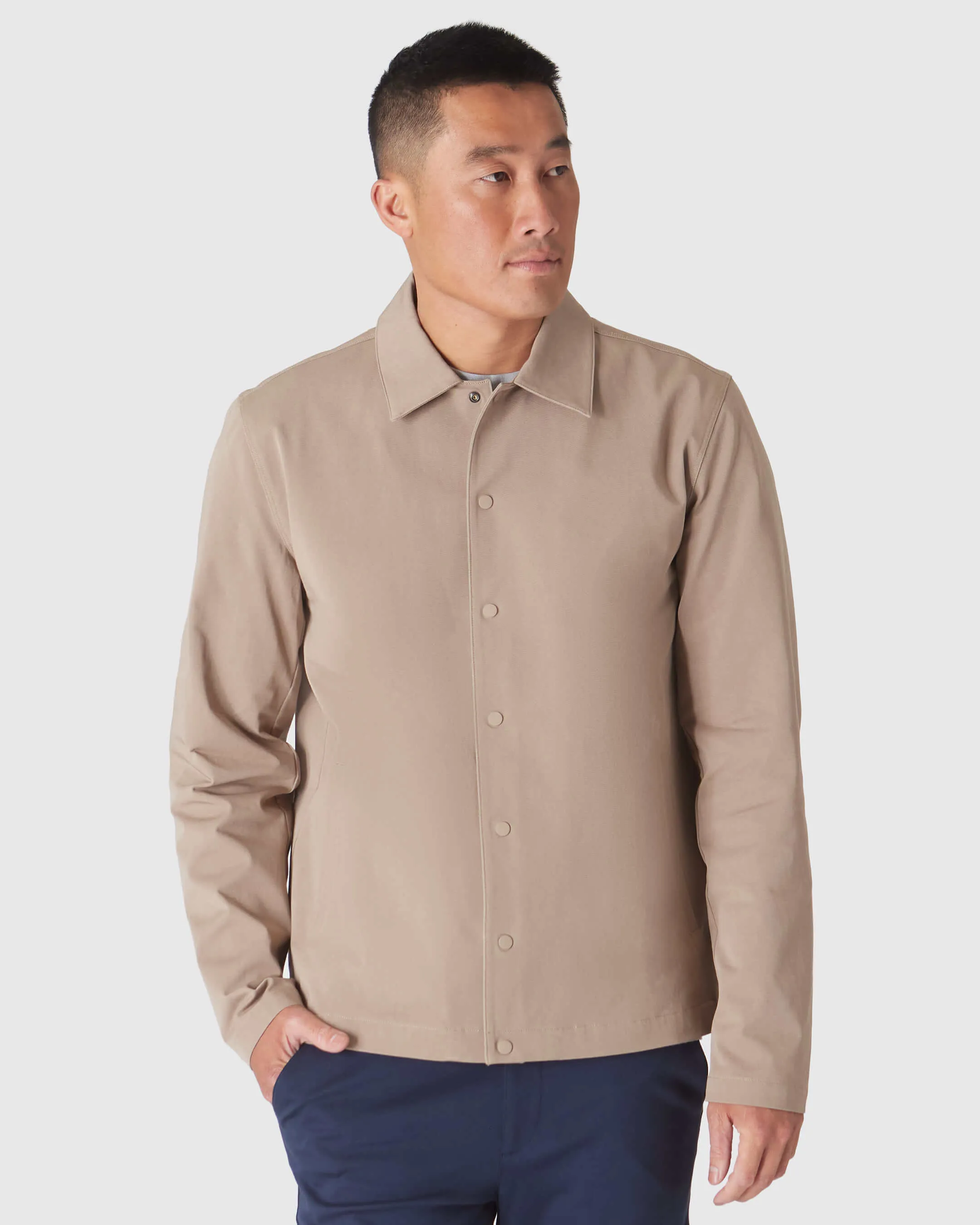 Khaki Coaches Jacket sold by True Classic product image thumbnail 4