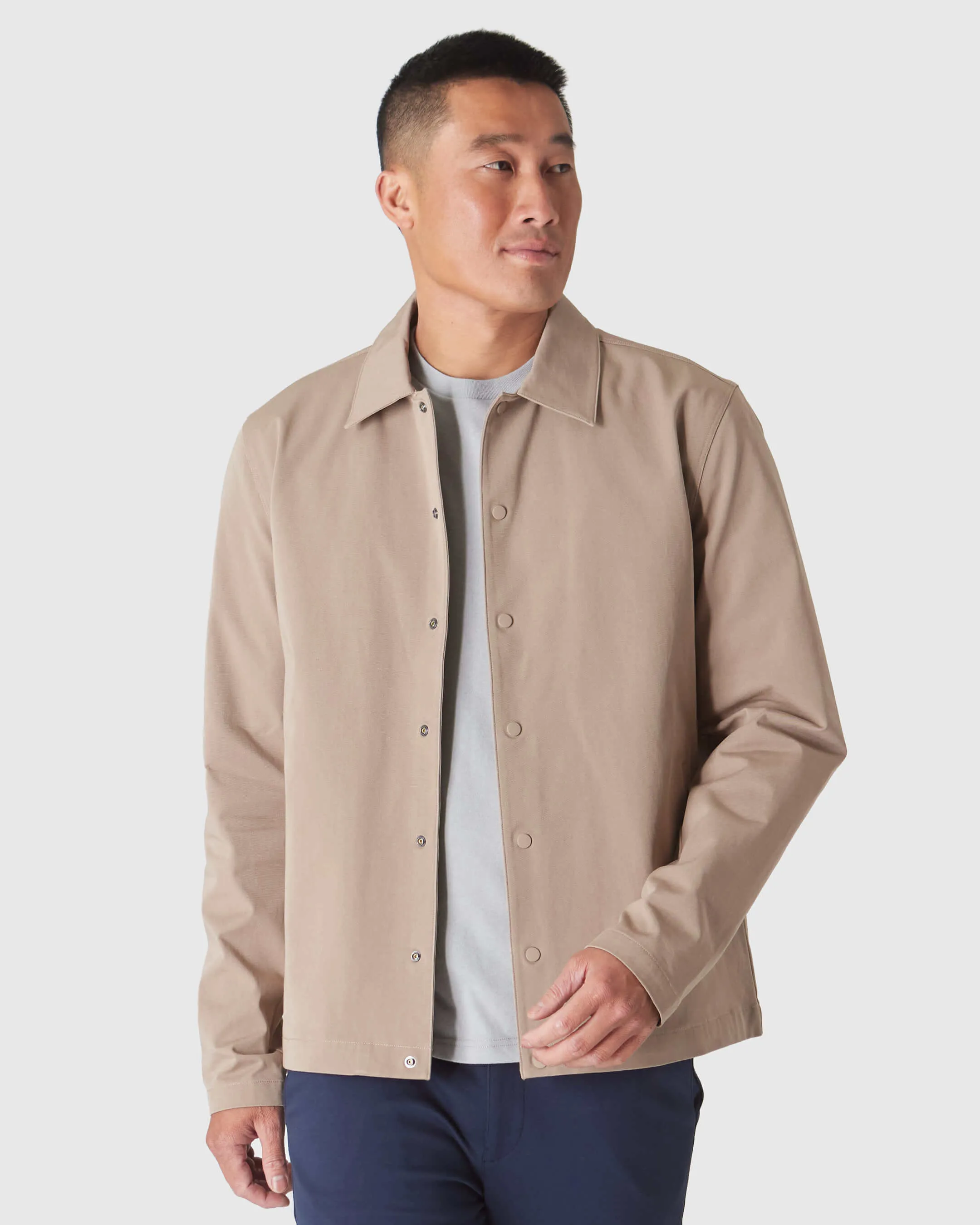 Khaki Coaches Jacket sold by True Classic