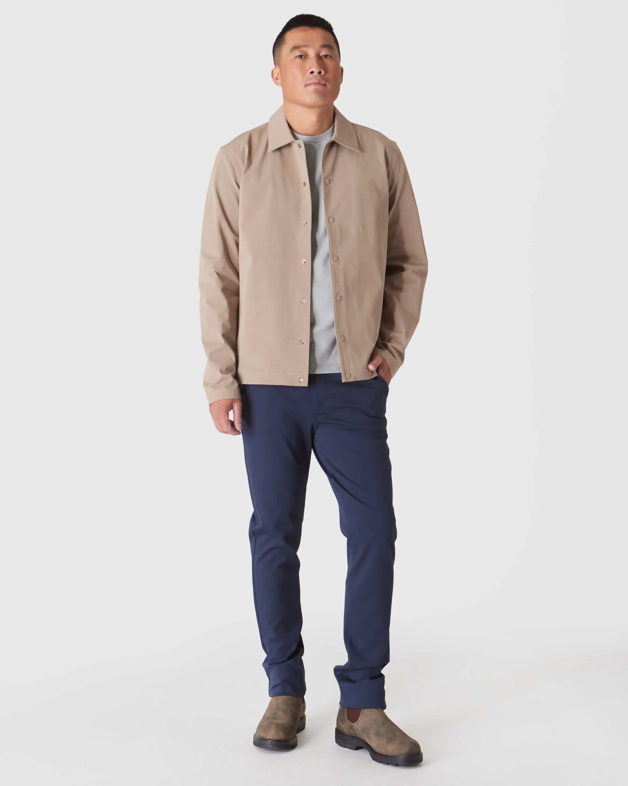 Khaki Coaches Jacket sold by True Classic product image thumbnail 5
