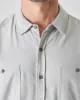 Heather Gray Long Sleeve Lightweight Flannel Shirt sold by True Classic