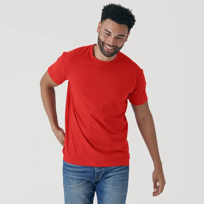 True Red Short Sleeve Crew Neck Tee sold by True Classic