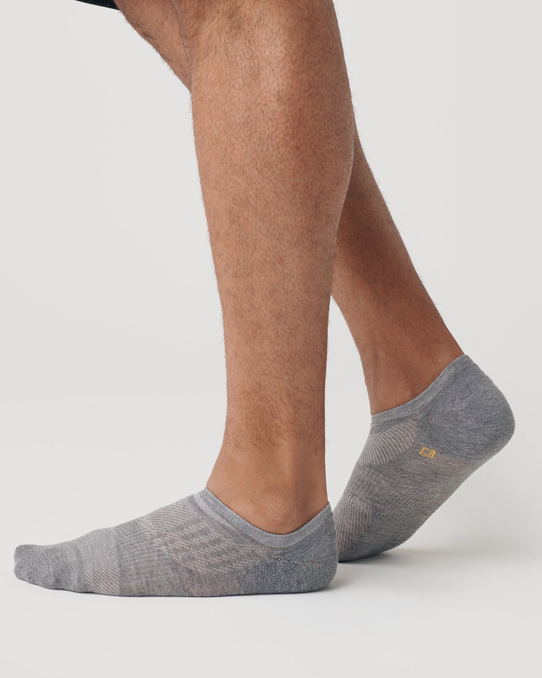 Heather Gray No Show Socks 3-Pack sold by True Classic product image thumbnail 3