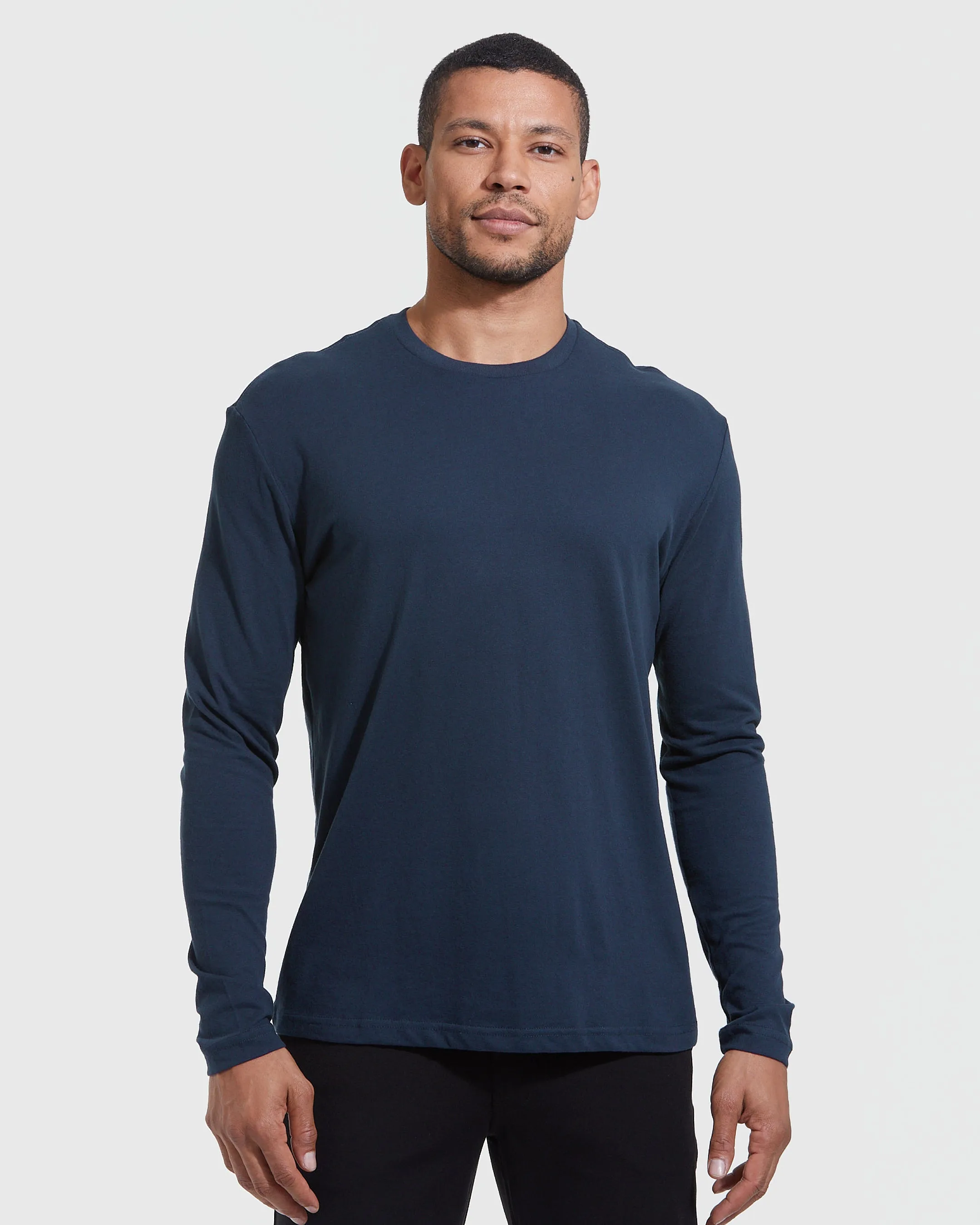 All Navy Long Sleeve Crew Neck 3-Pack sold by True Classic product image thumbnail 2