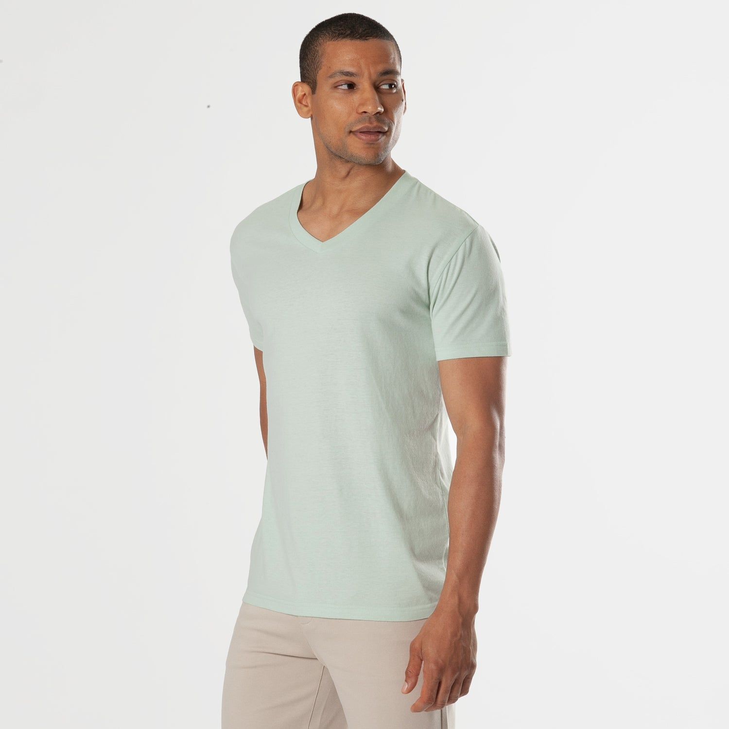 Green Lapis V-Neck Tee sold by True Classic product image thumbnail 4