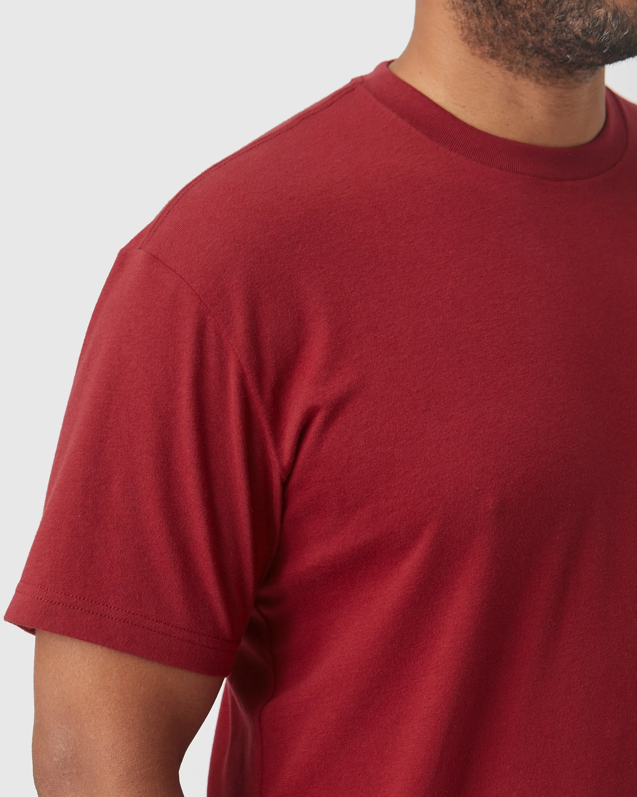 Crimson Short Sleeve Crew Neck Tee sold by True Classic product image thumbnail 5