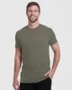 Heather Military Green Tall Straight Hem Crew Neck T-Shirt sold by True Classic
