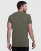 Heather Military Green Tall Straight Hem Crew Neck T-Shirt sold by True Classic
