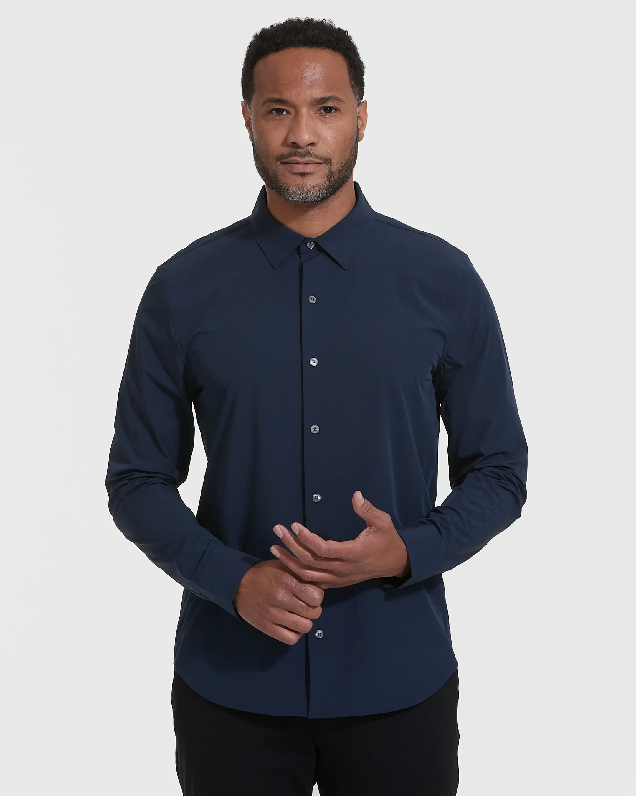 Navy Lightweight Dress Shirt sold by True Classic