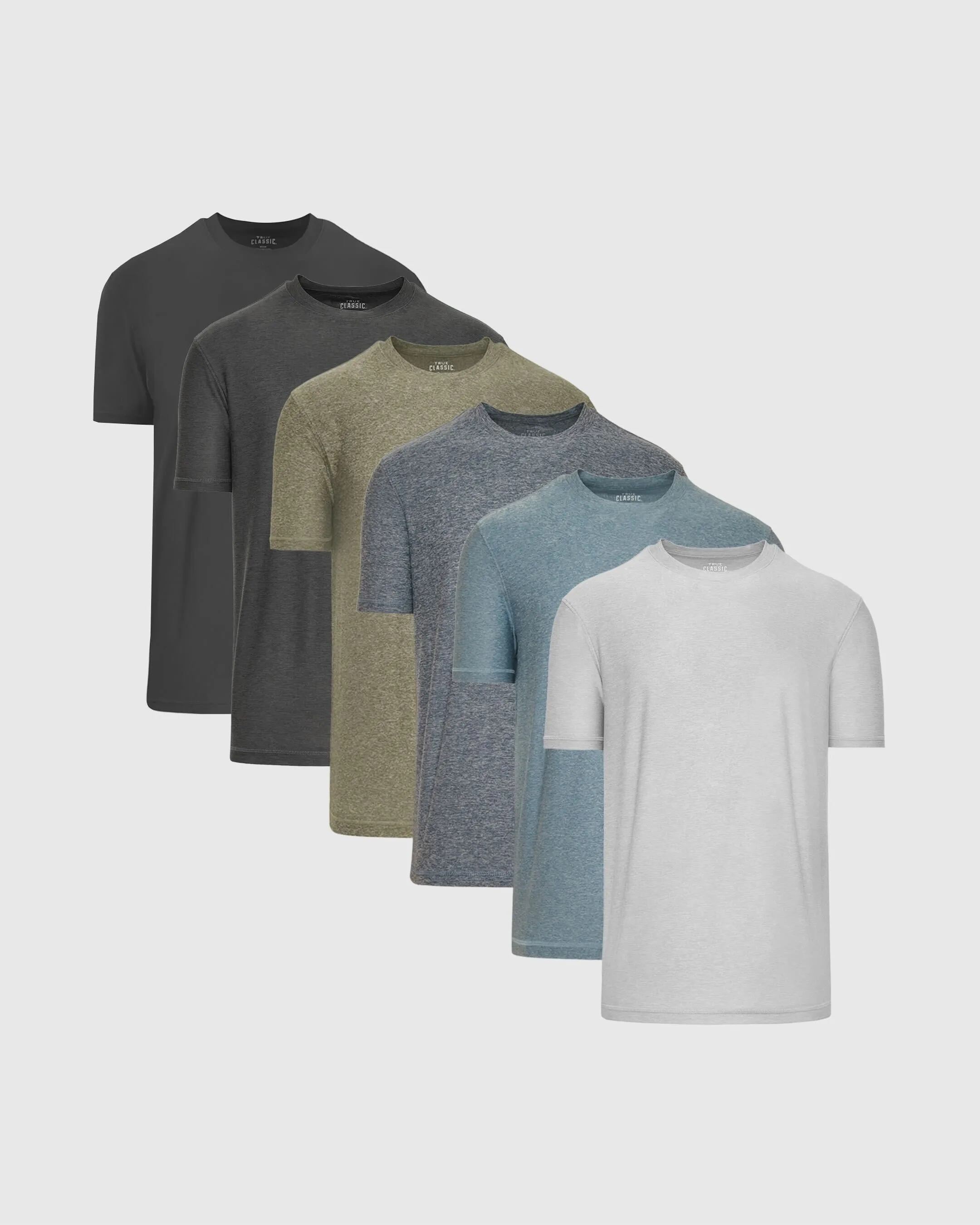 Heather Staple Active Crew Neck 6-Pack sold by True Classic