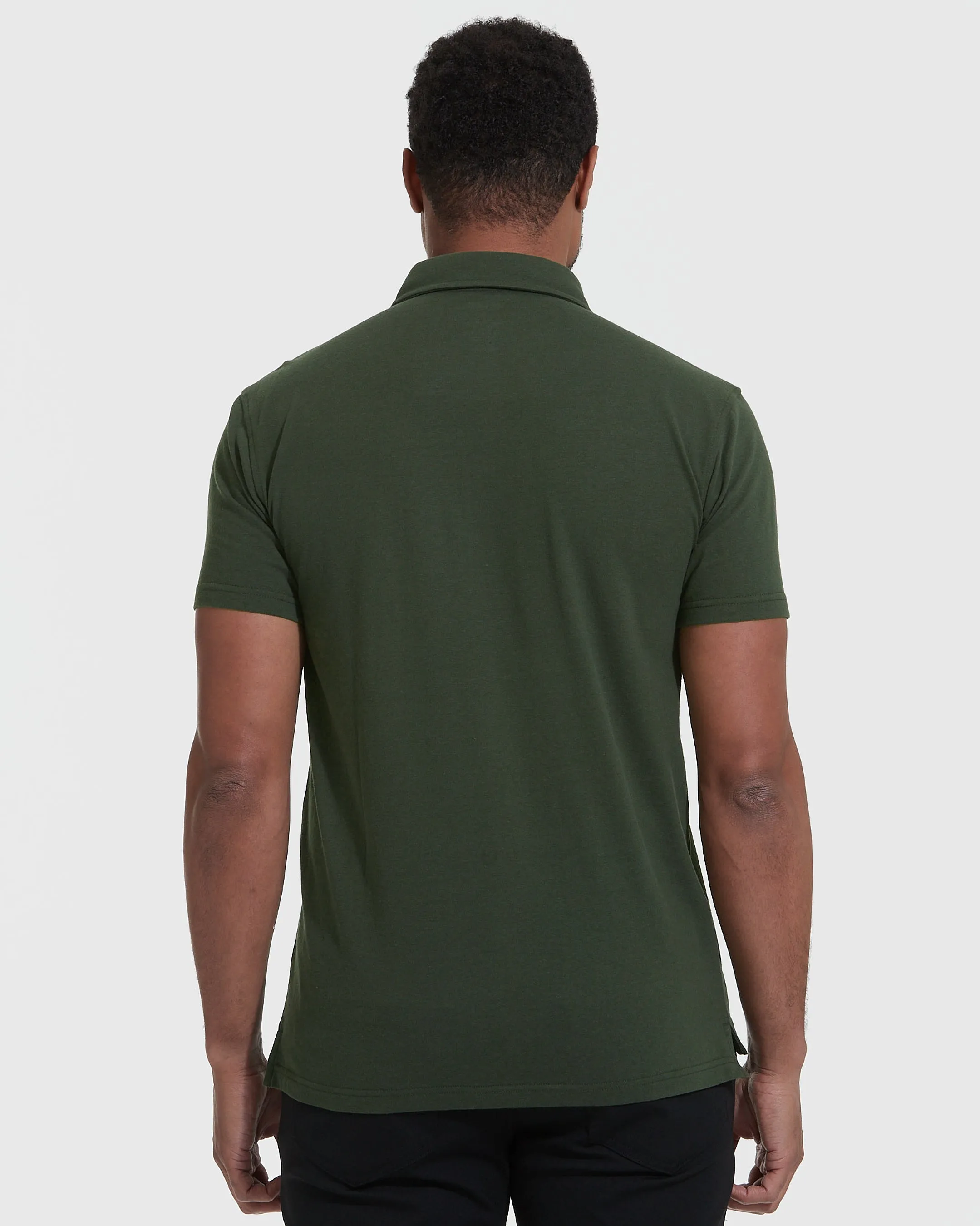 Dark Olive Short Sleeve Polo sold by True Classic product image thumbnail 4