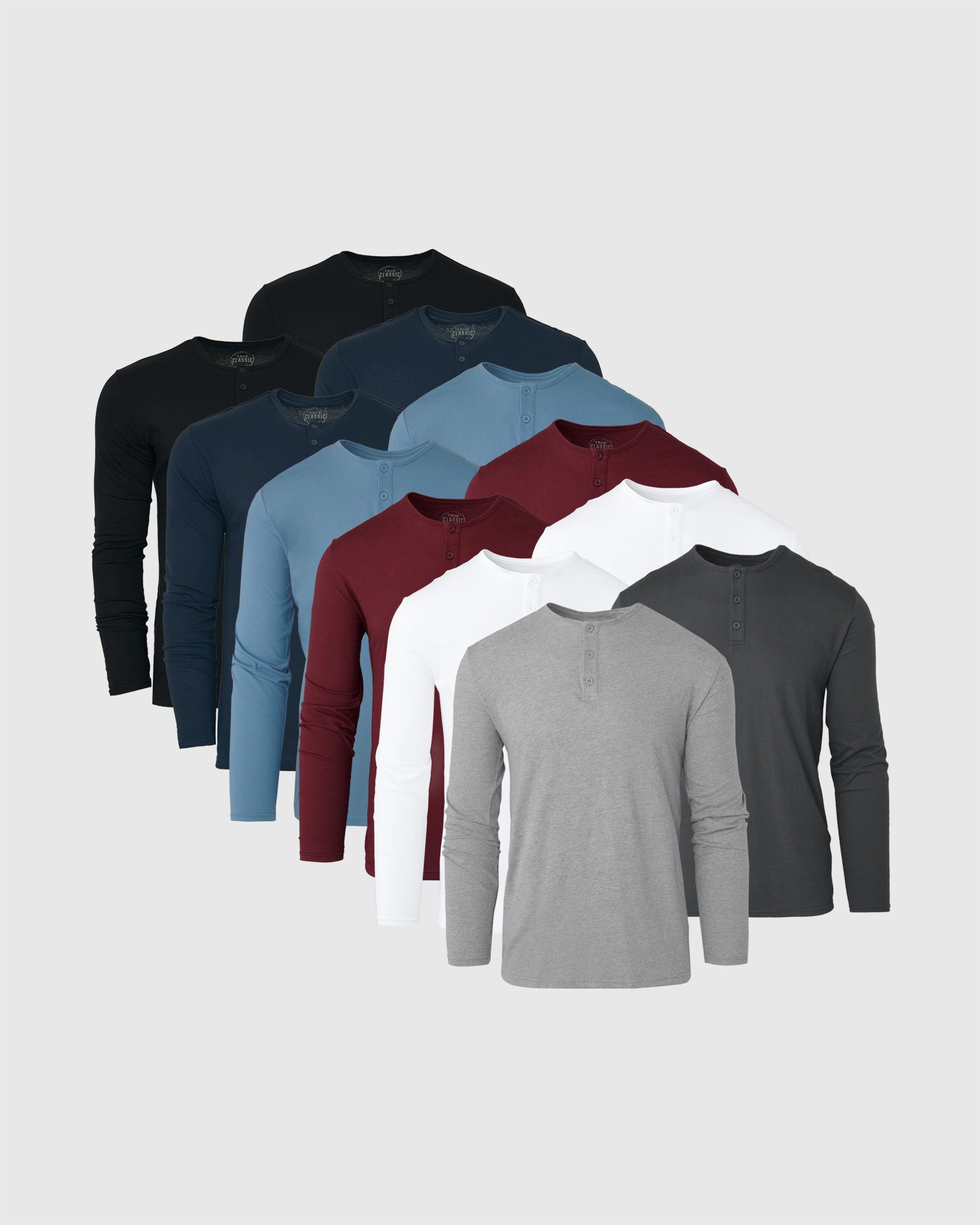Classic Long Sleeve Henley 12-Pack sold by True Classic