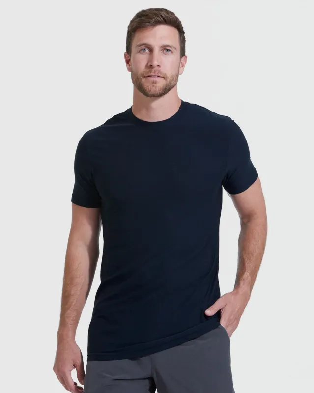 Navy Tall Active Crew Neck sold by True Classic