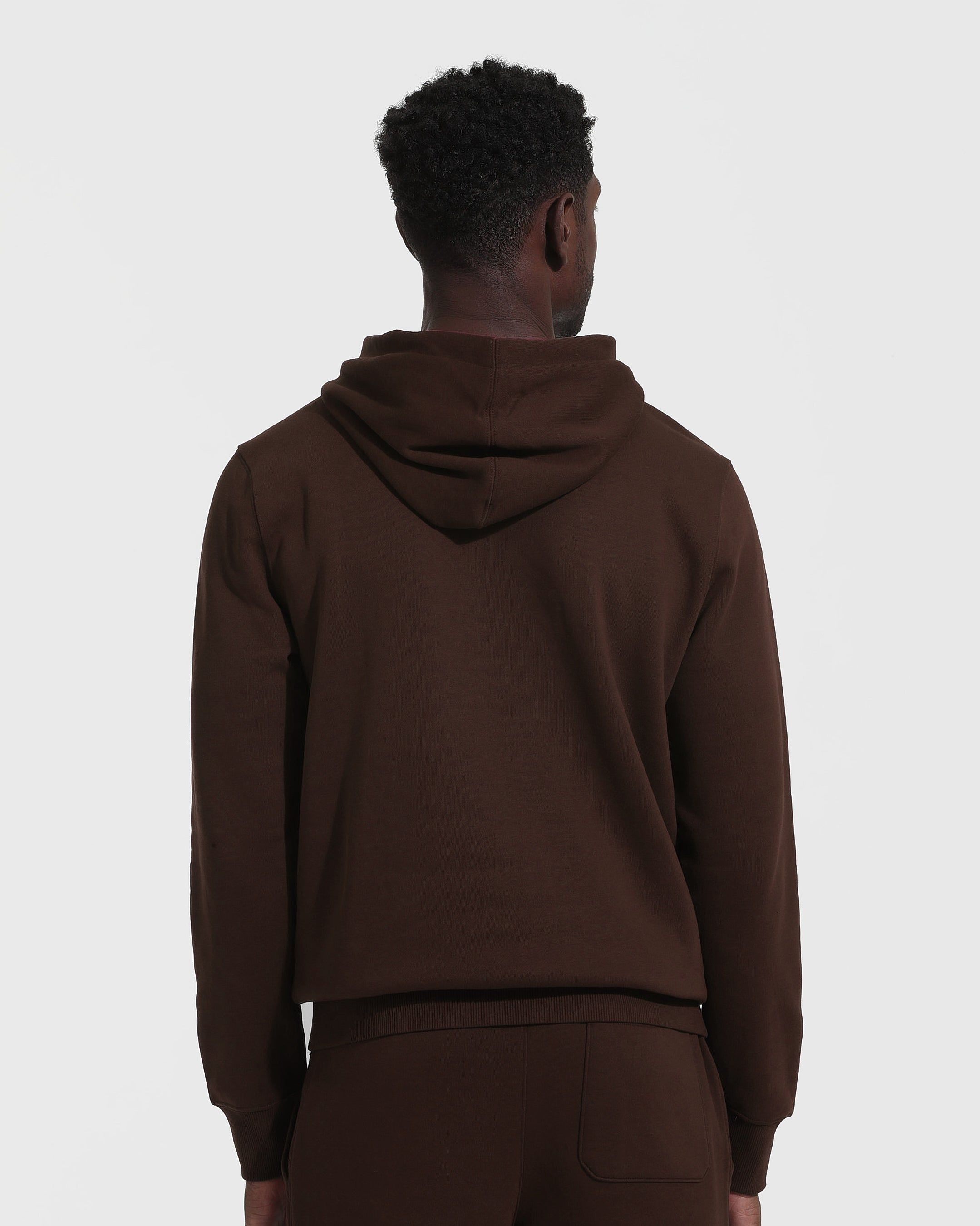 Dark Oak Fleece French Terry Pullover Hoodie sold by True Classic product image thumbnail 3